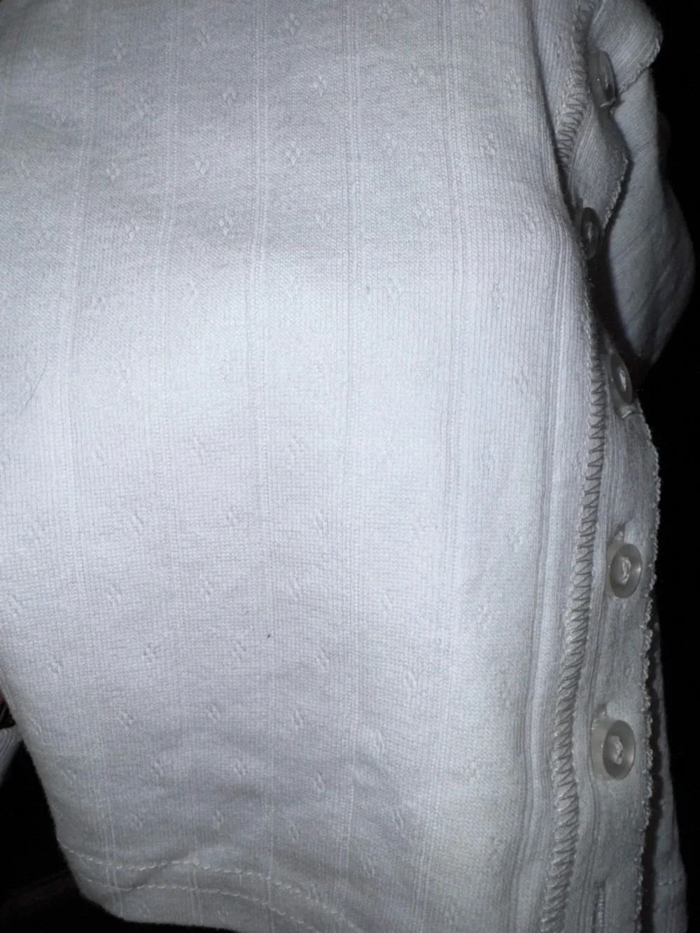 Free People White Ribbed Button-Front Tank - Picture 4 of 6
